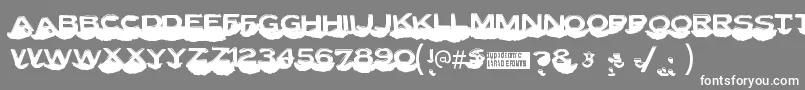 フォントLettersetc – 灰色の背景に白い文字