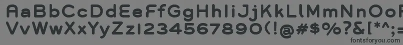 GroverBold Font – Black Fonts on Gray Background
