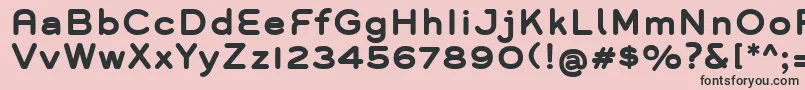 GroverBold Font – Black Fonts on Pink Background