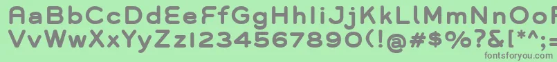 GroverBold Font – Gray Fonts on Green Background