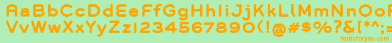 GroverBold Font – Orange Fonts on Green Background