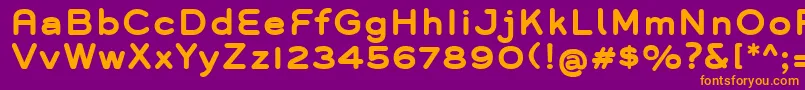 GroverBold Font – Orange Fonts on Purple Background