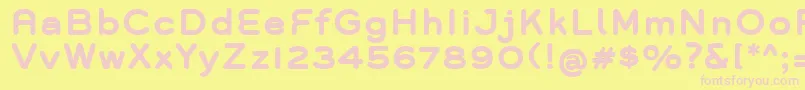 GroverBold Font – Pink Fonts on Yellow Background