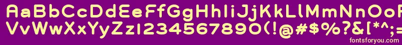 GroverBold Font – Yellow Fonts on Purple Background
