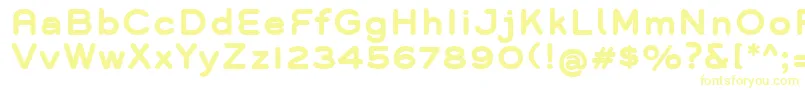 GroverBold Font – Yellow Fonts on White Background