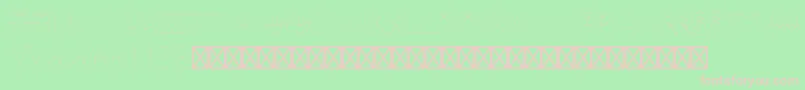 NauticalRegular Font – Pink Fonts on Green Background