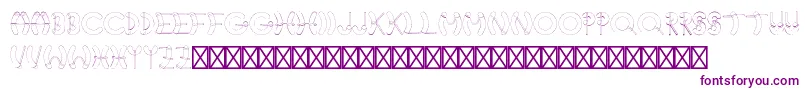 NauticalRegular Font – Purple Fonts on White Background