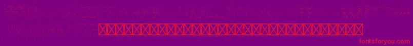 NauticalRegular Font – Red Fonts on Purple Background