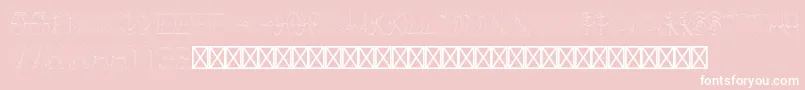 NauticalRegular Font – White Fonts on Pink Background