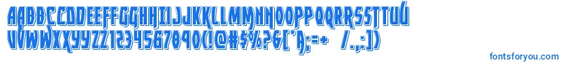 Yankeeclipperpunch Font – Blue Fonts on White Background