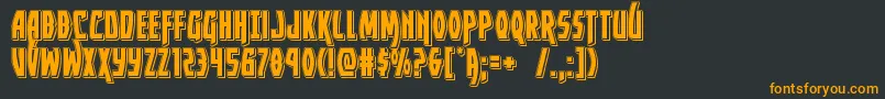 Yankeeclipperpunch Font – Orange Fonts on Black Background