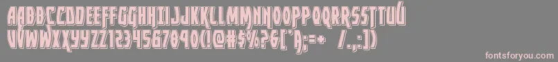 Yankeeclipperpunch-fontti – vaaleanpunaiset fontit harmaalla taustalla