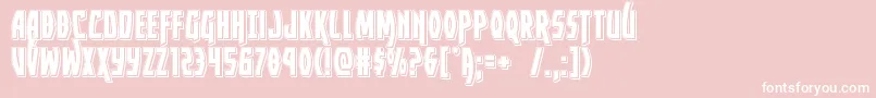 Yankeeclipperpunch Font – White Fonts on Pink Background