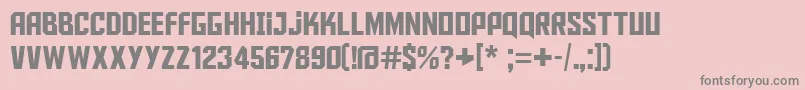 Czcionka Aldotheapache – szare czcionki na różowym tle