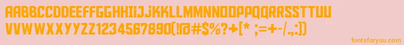 Aldotheapache Font – Orange Fonts on Pink Background