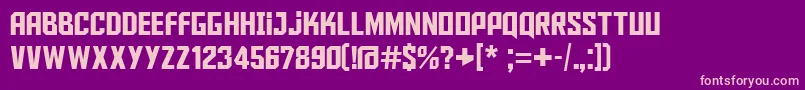 Aldotheapache Font – Pink Fonts on Purple Background