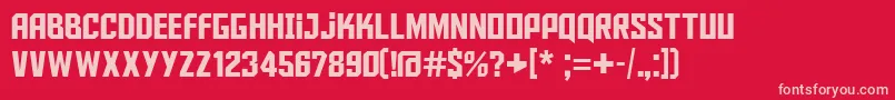 Aldotheapache Font – Pink Fonts on Red Background