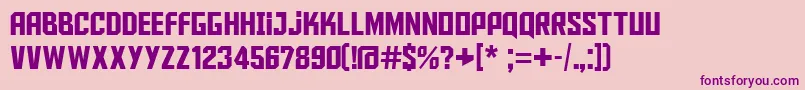 Aldotheapache Font – Purple Fonts on Pink Background