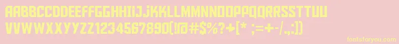 Aldotheapache Font – Yellow Fonts on Pink Background