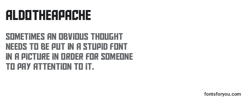 Review of the Aldotheapache Font