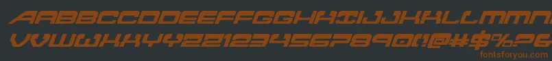 Atlantiaital2 Font – Brown Fonts on Black Background