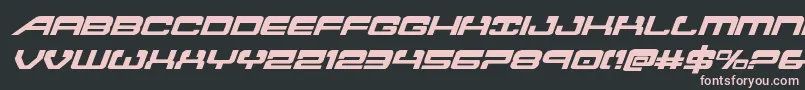 Atlantiaital2 Font – Pink Fonts on Black Background
