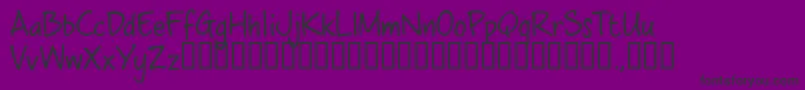 Шрифт Cwbtrial – чёрные шрифты на фиолетовом фоне