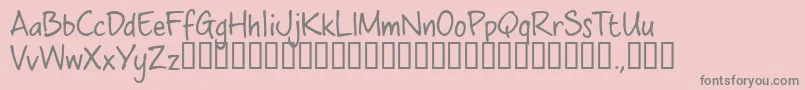 Cwbtrial-fontti – harmaat kirjasimet vaaleanpunaisella taustalla