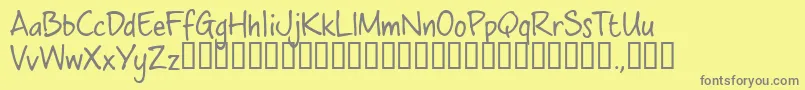 Шрифт Cwbtrial – серые шрифты на жёлтом фоне