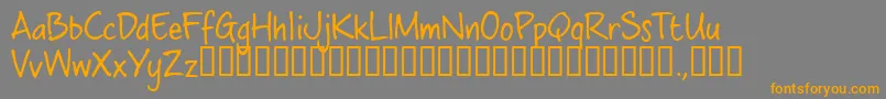 Cwbtrial Font – Orange Fonts on Gray Background