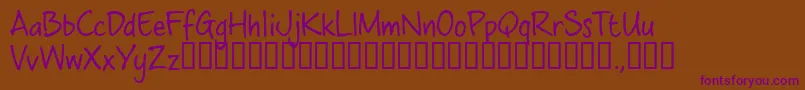 Шрифт Cwbtrial – фиолетовые шрифты на коричневом фоне