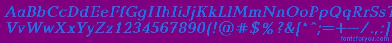 fuente BalticaBoldItalic – Fuentes Azules Sobre Fondo Morado