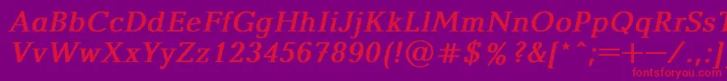 fuente BalticaBoldItalic – Fuentes Rojas Sobre Fondo Morado