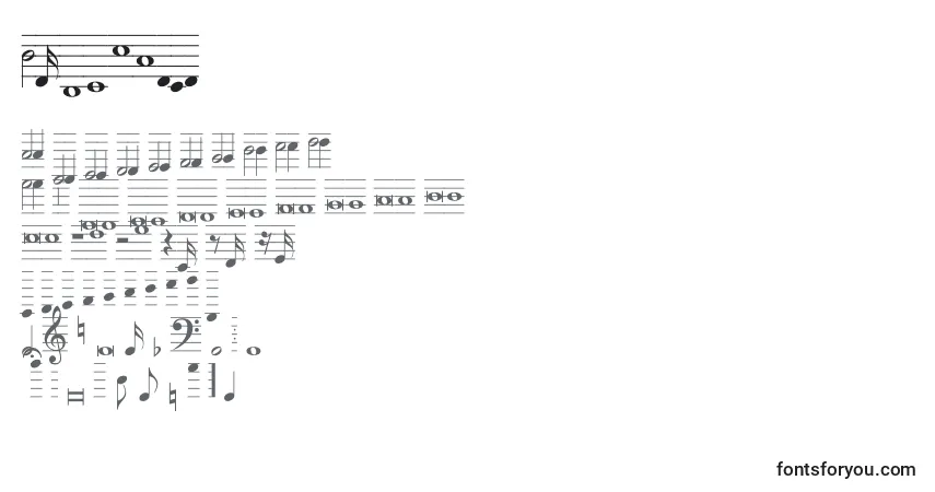 Hymnus212フォント–アルファベット、数字、特殊文字