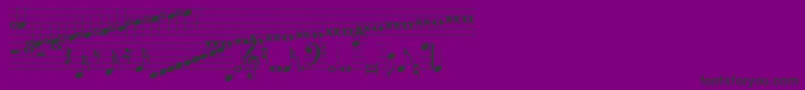 Hymnus212 Font – Black Fonts on Purple Background