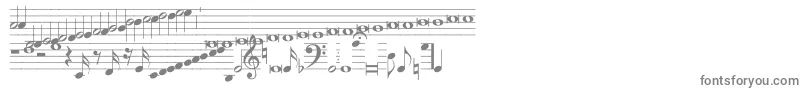 Шрифт Hymnus212 – серые шрифты на белом фоне