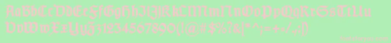 fuente GotischcBold – Fuentes Rosadas Sobre Fondo Verde