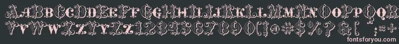 MavericksLuckKqs Font – Pink Fonts on Black Background