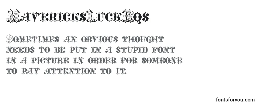 MavericksLuckKqs Font