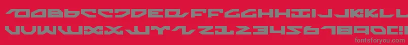 Czcionka NightrunnerExpanded – szare czcionki na czerwonym tle