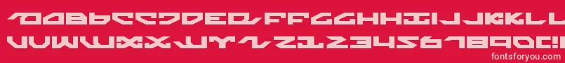 fuente NightrunnerExpanded – Fuentes Rosadas Sobre Fondo Rojo