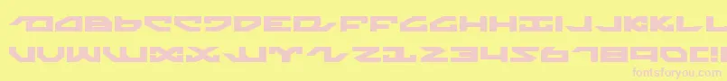 NightrunnerExpanded Font – Pink Fonts on Yellow Background