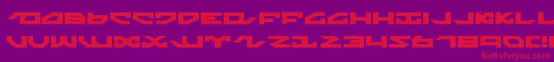 NightrunnerExpanded Font – Red Fonts on Purple Background