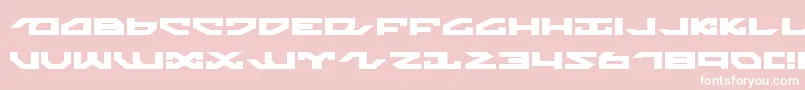 NightrunnerExpanded Font – White Fonts on Pink Background