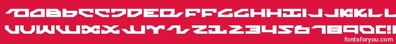 NightrunnerExpanded Font – White Fonts on Red Background