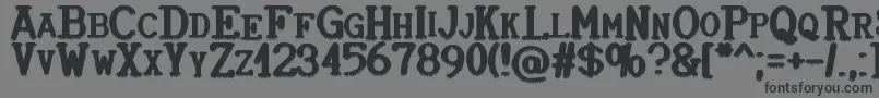 フォントWindyDay – 黒い文字の灰色の背景