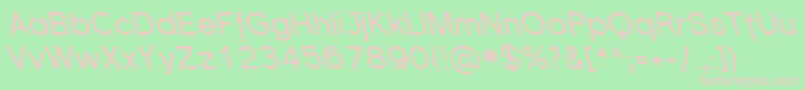 Florsn45 Font – Pink Fonts on Green Background