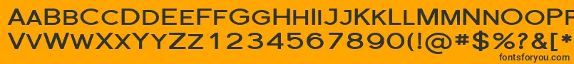 Police FlorencesansScExpBold – polices noires sur fond orange
