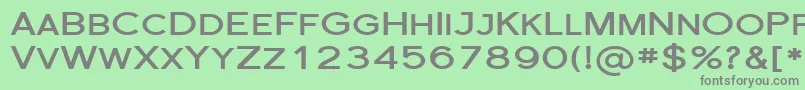 Шрифт FlorencesansScExpBold – серые шрифты на зелёном фоне