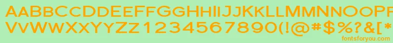 FlorencesansScExpBold Font – Orange Fonts on Green Background